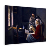 Girl interrupted at her music - Johannes Vermeer