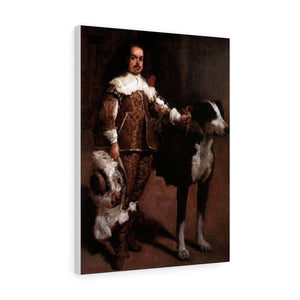 A Buffoon (incorrectly called Antonio The Englishman) - Diego Velazquez Canvas