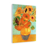 Still Life Vase with Twelve Sunflowers - Vincent van Gogh Canvas