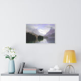 Mountain Scene - Albert Bierstadt Canvas