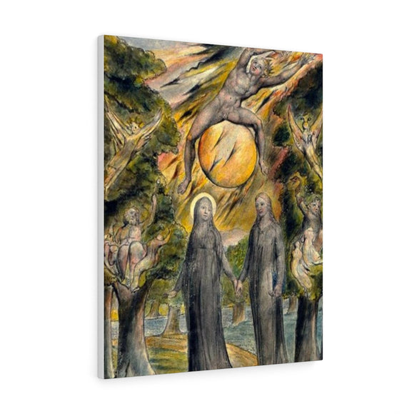 The Sun in His Wrath - William Blake Canvas