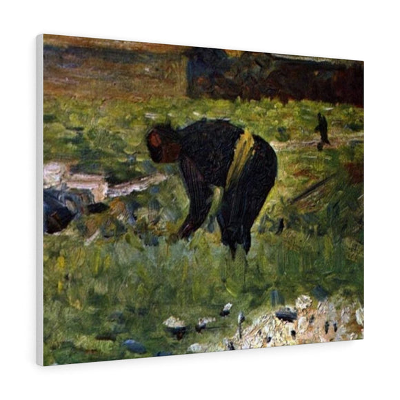 Farmer to work - Georges Seurat Canvas