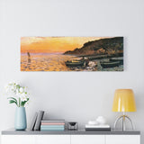 Seacoast at Saint-Adresse, Sunset - Claude Monet Canvas Wall Art