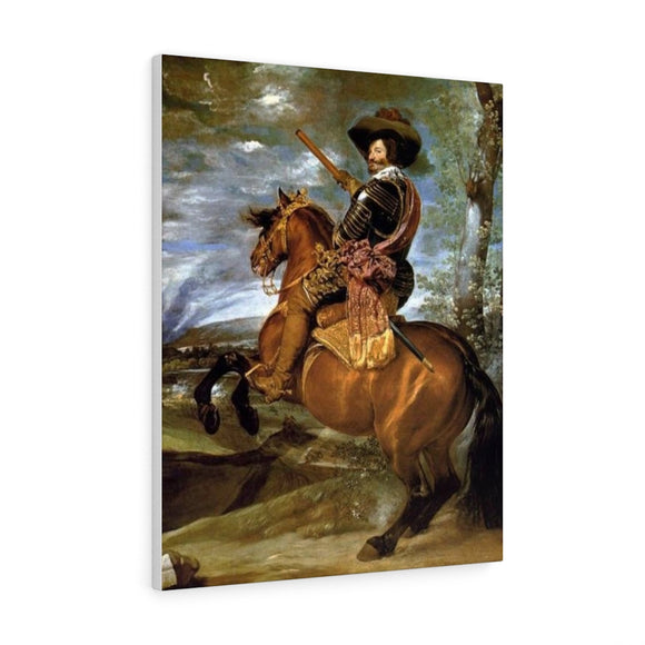 Equestrian Portrait of Don Gaspar de Guzman Count Duke of Olivares - Diego Velazquez Canvas