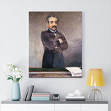 Portrait of Clemenceau at the tribune - Edouard Manet Canvas