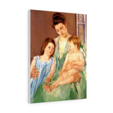 Young Mother And Two Children - Mary Cassatt Canvas