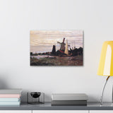 Windmill at Zaandam - Claude Monet Canvas Wall Art