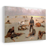 What an Unbranded Cow Has Cost - Frederic Remington Canvas