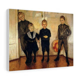 The Four Sons of Dr. Linde - Edvard Munch Canvas