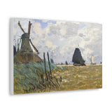 Windmill near Zaandam - Claude Monet Canvas Wall Art