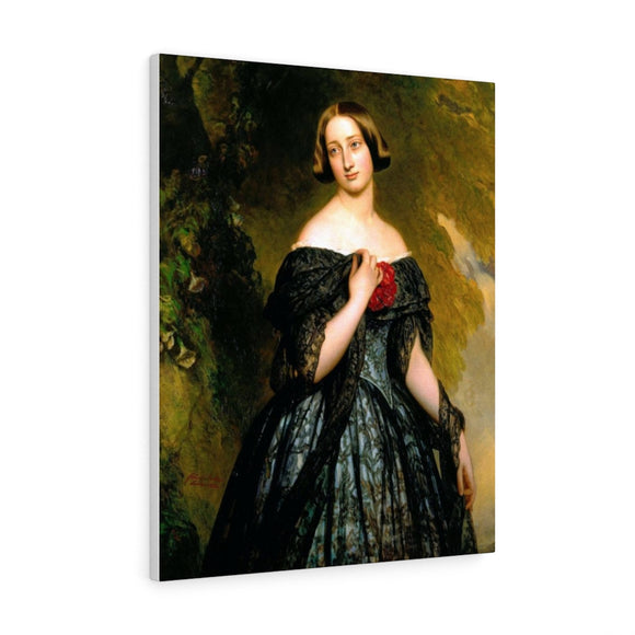 Alexandrina Duchess Saxe Coburg - Franz Xaver Winterhalter Canvas