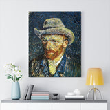 Self Portrait with Felt Hat - Vincent van Gogh Canvas