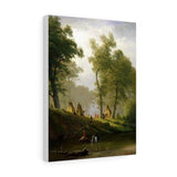 The Wolf River, Kansas - Albert Bierstadt Canvas