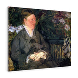 Madame Manet in conservatory - Edouard Manet