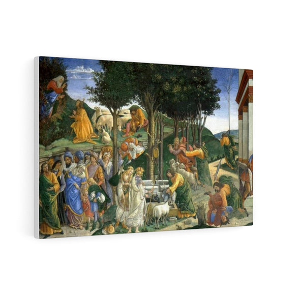 The Youth of Moses - Sandro Botticelli Canvas