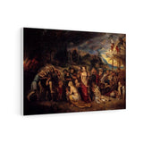 Aeneas And His Family Departing From Troy - Peter Paul Rubens Canvas