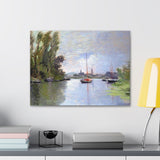 Argenteuil Seen from the Small Arm of the Seine - Claude Monet Canvas Wall Art