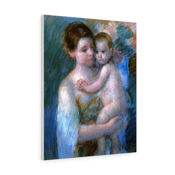 Mother Holding Her Baby - Mary Cassatt Canvas