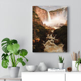 The Falls of the Tequendama near Bogota, New Granada - Frederic Edwin Church Canvas