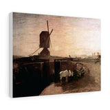 The big connection channel at Southall Mill - Joseph Mallord William Turner Canvas