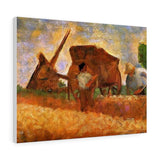 The Stone Breakers - Georges Seurat Canvas