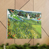 Vineyards with a View of Auvers - Vincent van Gogh Canvas Wall Art