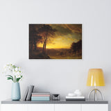 The Sacramento River Valley - Albert Bierstadt Canvas