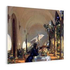 Breakfast in the Loggia - John Singer Sargent Canvas