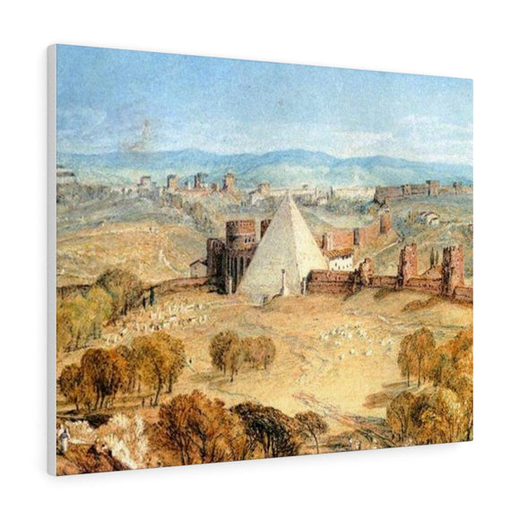 Rome From Monte Testaccio - Joseph Mallord William Turner Canvas