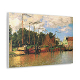 Boats at Zaandam - Claude Monet Canvas Wall Art