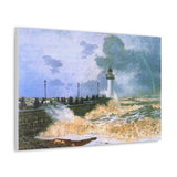 The Jetty at Le Havre - Claude Monet Canvas Wall Art