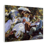 Group with Parasols (A Siesta) - John Singer Sargent Canvas