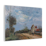 The House of Monsieur Musy, Louveciennes - Camille Pissarro Canvas Wall Art