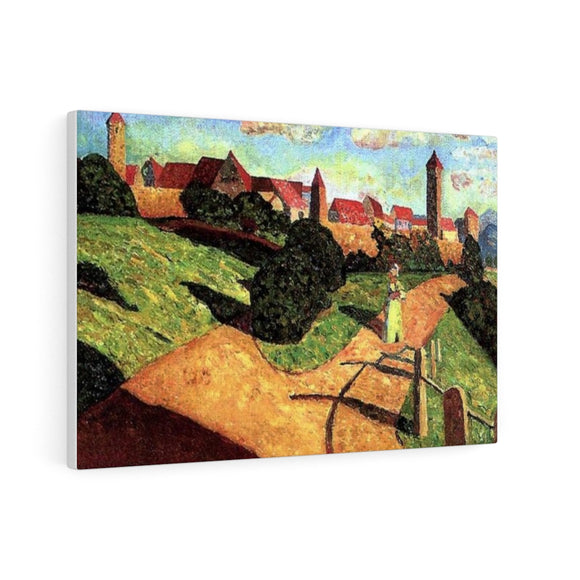 Old town II - Wassily Kandinsky Canvas