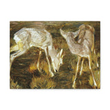 Deer at Dusk - Franz Marc Canvas Wall Art