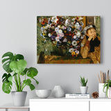 Madame Valpinçon with Chrysanthemums - Edgar Degas Canvas