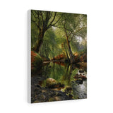 A woodland stream - Peder Mørk Mønsted Canvas