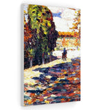 Park of St. Cloud with horseman - Wassily Kandinsky Canvas