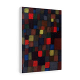 Abstract Colour Harmony in Squares with Vermillion Accents - Paul Klee Canvas