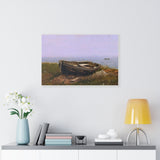 Abandoned boat - Frederic Edwin Church Canvas