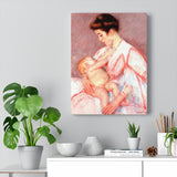 Baby John Being Nursed - Mary Cassatt Canvas