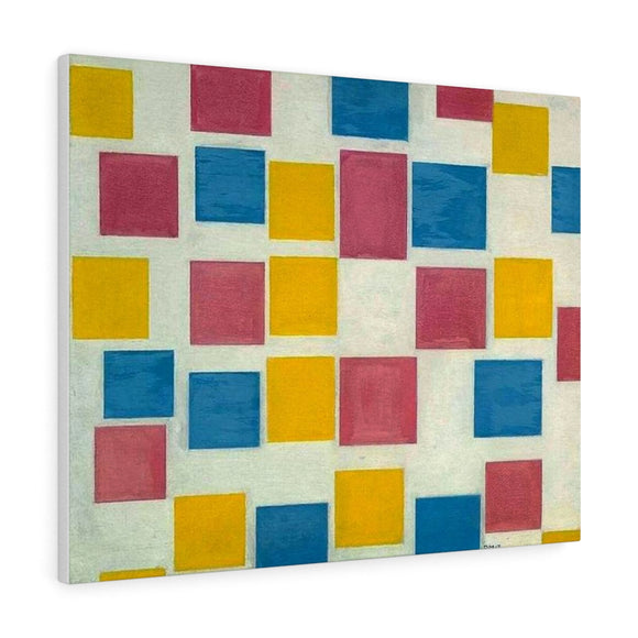 Composition with Color Fields - Piet Mondrian Canvas
