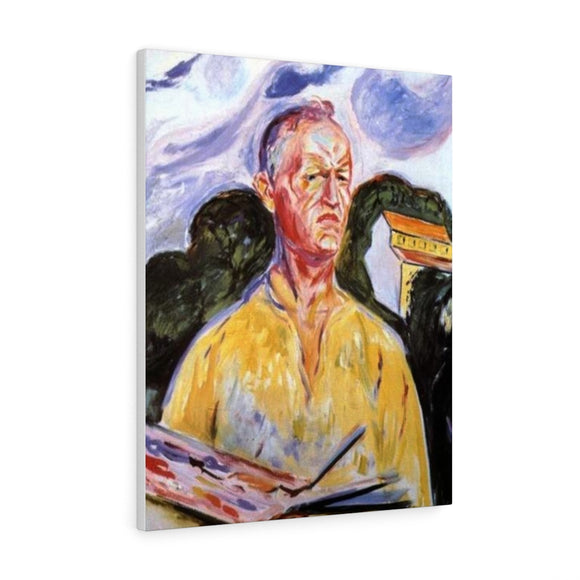 Self-Portrait at Ekely - Edvard Munch Canvas
