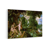 Adam and Eve in Worthy Paradise - Peter Paul Rubens Canvas