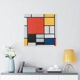Composition with Red, Yellow, Blue, and Black - Piet Mondrian Canvas