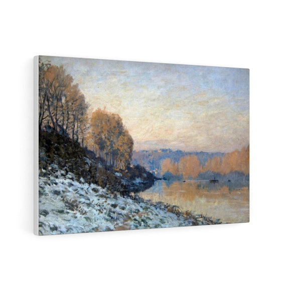 Port-Marly, White Frost - Alfred Sisley Canvas