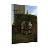 Churchyard Gate - Caspar David Friedrich Canvas