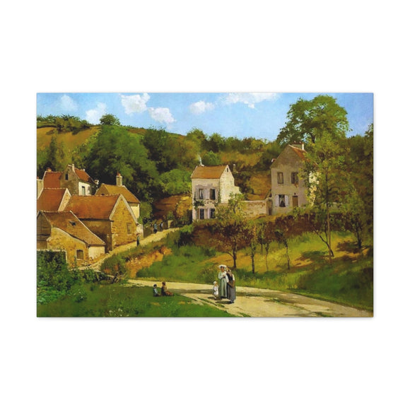 L'Hermitage at Pontoise - Camille Pissarro Canvas Wall Art