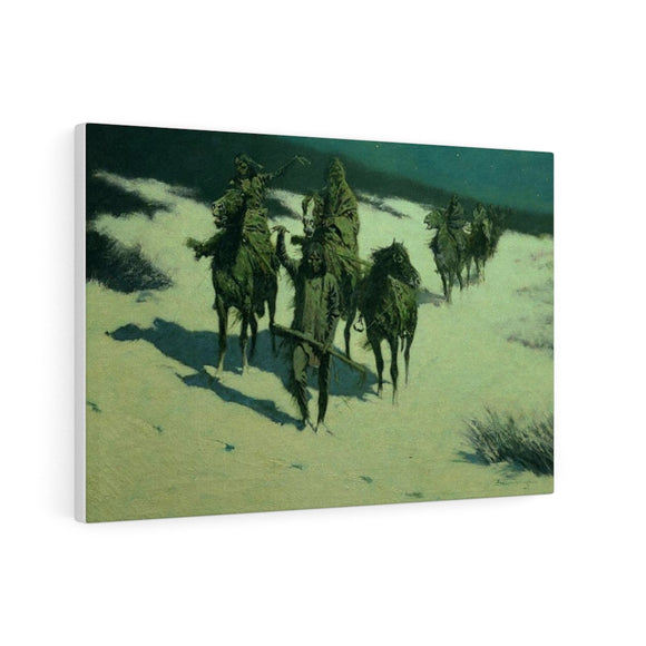 The Trail of the Shod Horse - Frederic Remington Canvas
