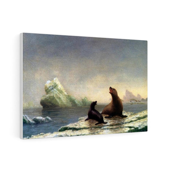 Seals - Albert Bierstadt Canvas